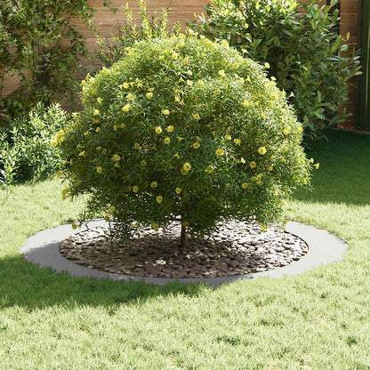 vidaXL suitable for Flat Tree Rings 5 pcs White Ø90 / 120 cm Steel