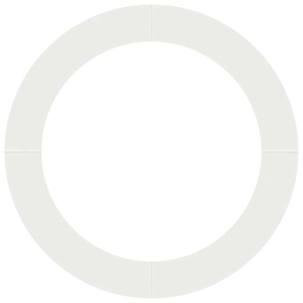 vidaXL suitable for Flat Tree Rings 5 pcs White Ø90 / 120 cm Steel