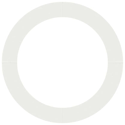 vidaXL suitable for Flat Tree Rings 5 pcs White Ø90 / 120 cm Steel