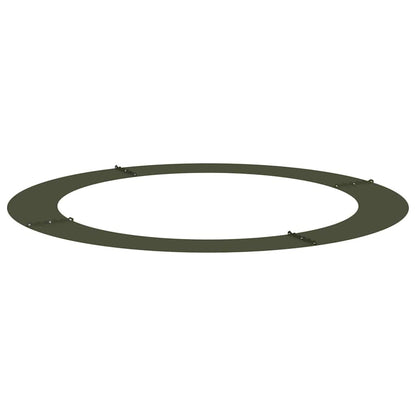 vidaXL suitable for Flat Tree Rings 5 pcs Olive green Ø90 / 120 cm Steel