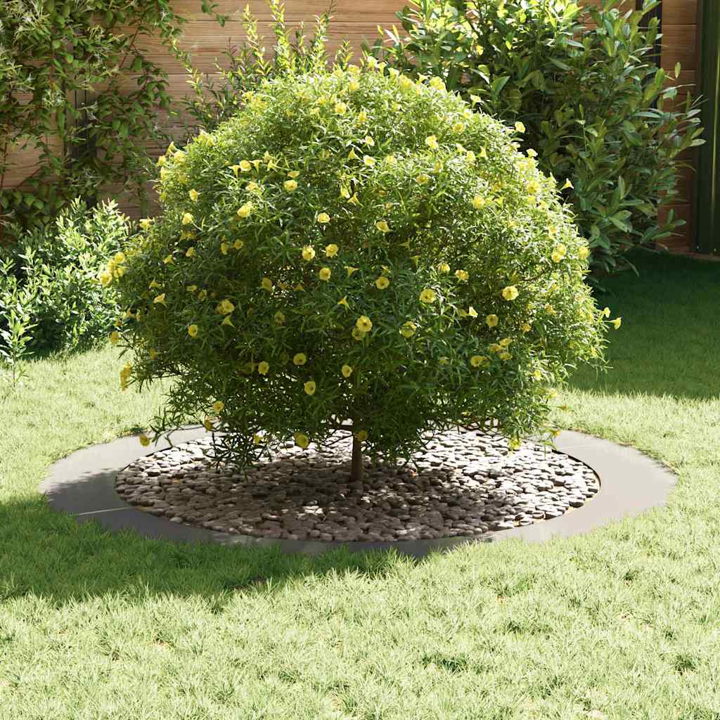 vidaXL suitable for Flat Tree Rings 5 pcs Silver Ø90/120 cm