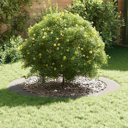 vidaXL suitable for Flat Tree Rings 5 pcs Silver Ø90/120 cm