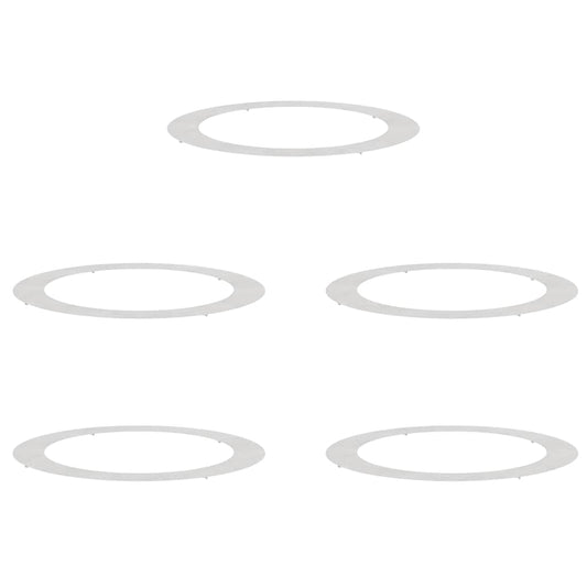 vidaXL suitable for Flat Tree Rings 5 pcs Silver Ø90 / 120 cm