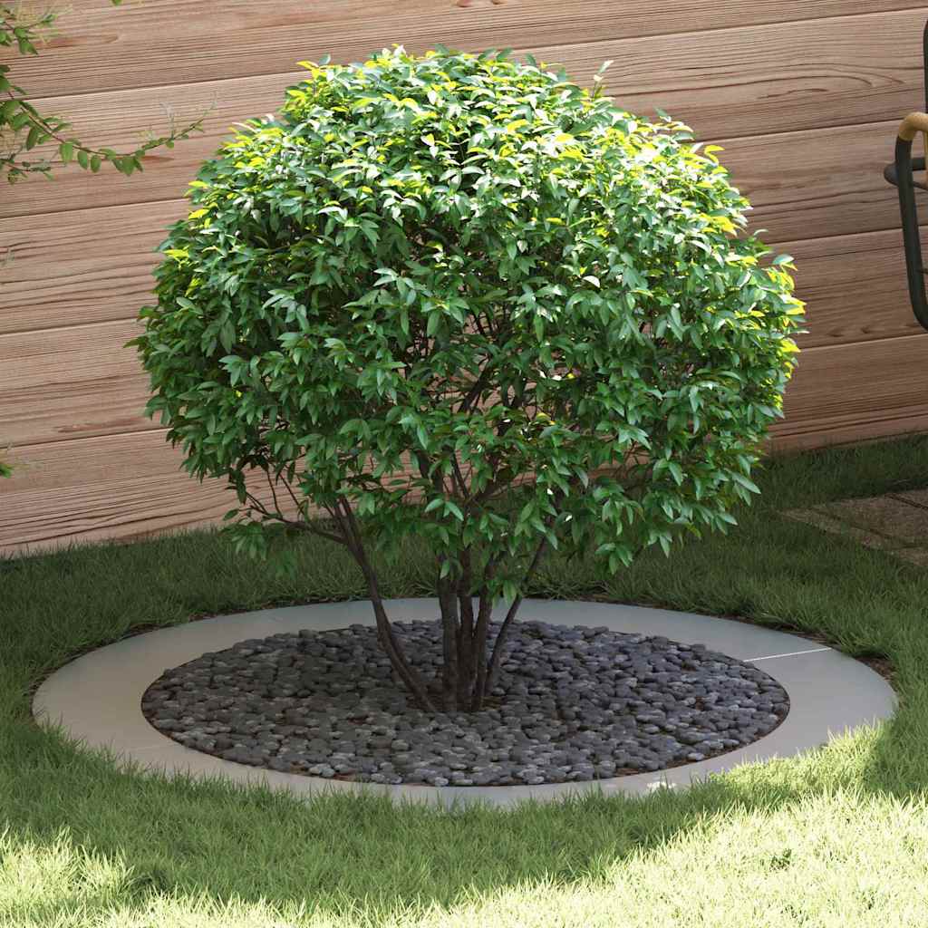 vidaXL suitable for Flat Tree Rings 5 pcs Silver Ø90/120 cm