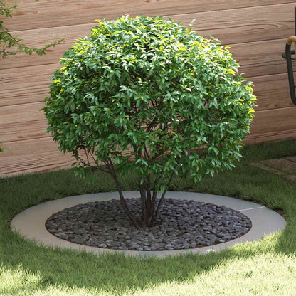 vidaXL suitable for Flat Tree Rings 5 pcs Silver Ø90/120 cm
