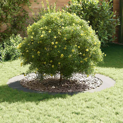 vidaXL suitable for Flat Tree Rings 5 pcs Silver Ø90/120 cm