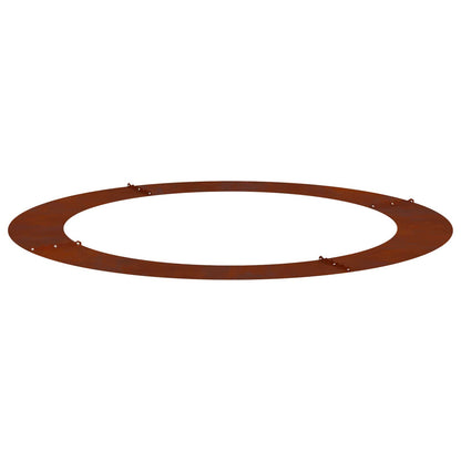 vidaXL suitable for Flat Tree Rings 5 pcs Rusty Ø90/120 cm