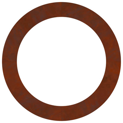 vidaXL suitable for Flat Tree Rings 5 pcs Rusty Ø90/120 cm