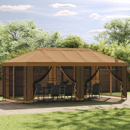 vidaXL 6 x 3 m Beige Polyester and Steel 190