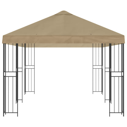vidaXL Garden Gazebo 6 x 3 m Beige Polyester and Steel 190 gsm