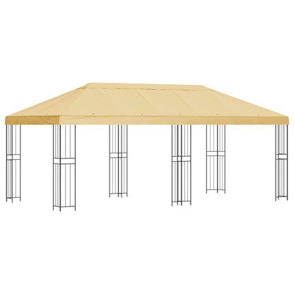 vidaXL 6 x 3 m Cream Polyester and Steel 190
