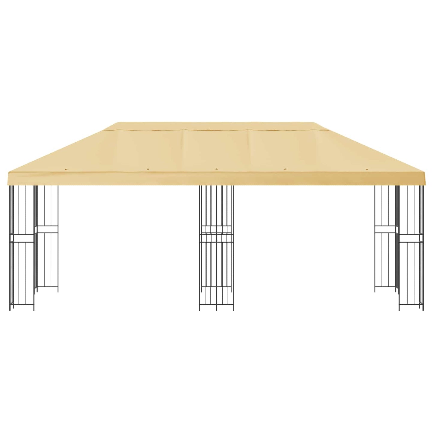 vidaXL 6 x 3 m Cream Polyester and Steel 190