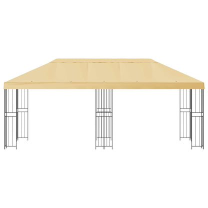 vidaXL 6 x 3 m Cream Polyester and Steel 190