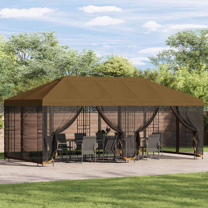 vidaXL 6 x 3 m Taupe Polyester and Steel 190