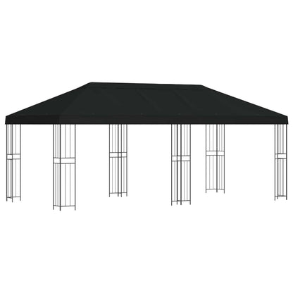 vidaXL 6 x 3 m Black Polyester and Steel 190