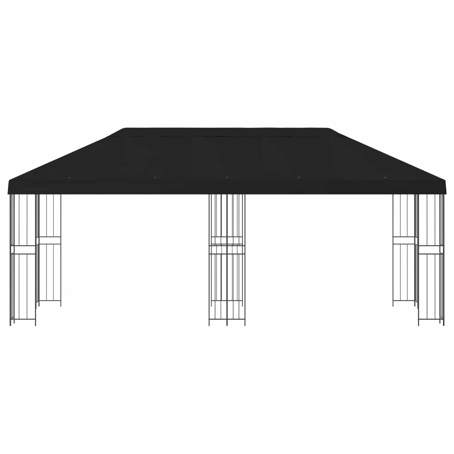 vidaXL 6 x 3 m Black Polyester and Steel 190