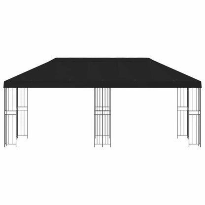 vidaXL 6 x 3 m Black Polyester and Steel 190