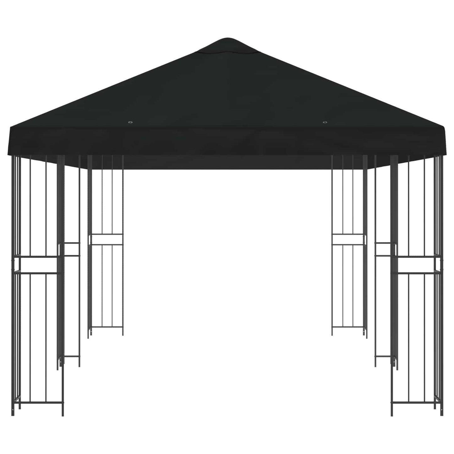 vidaXL 6 x 3 m Black Polyester and Steel 190