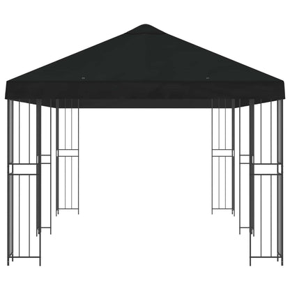 vidaXL 6 x 3 m Black Polyester and Steel 190