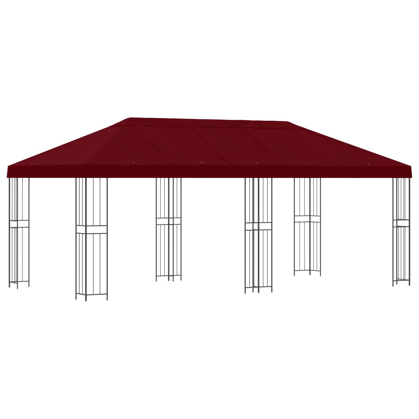 vidaXL 6 x 3 m Burgundy Polyester and Steel 190