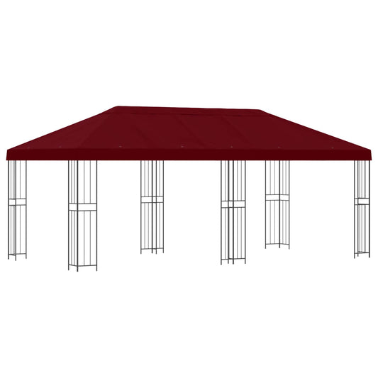 vidaXL 6 x 3 m Burgundy Polyester and Steel 190