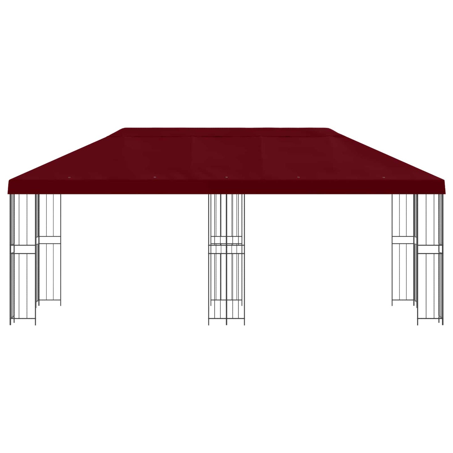 vidaXL 6 x 3 m Burgundy Polyester and Steel 190