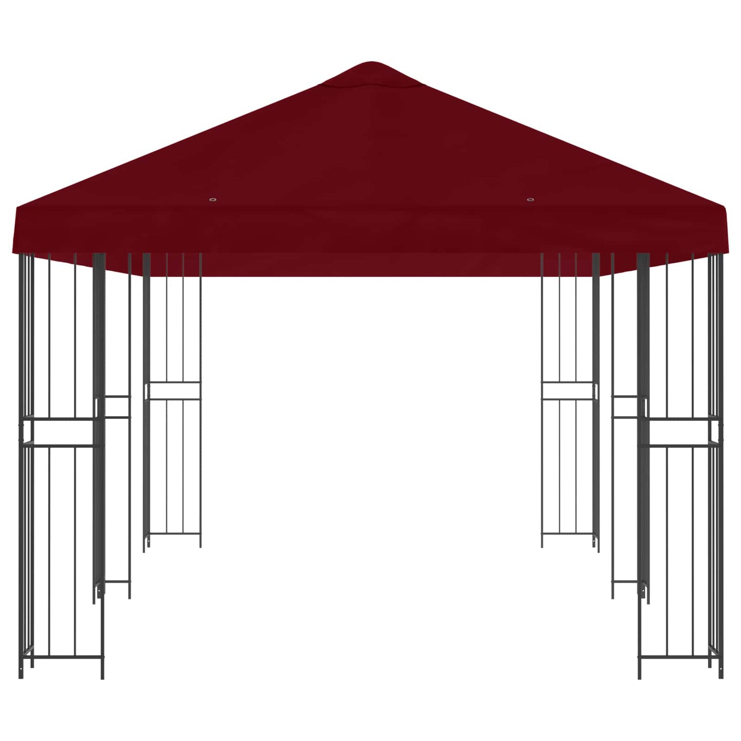 vidaXL 6 x 3 m Burgundy Polyester and Steel 190