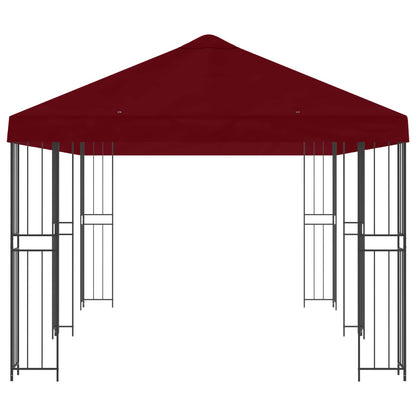 vidaXL 6 x 3 m Burgundy Polyester and Steel 190