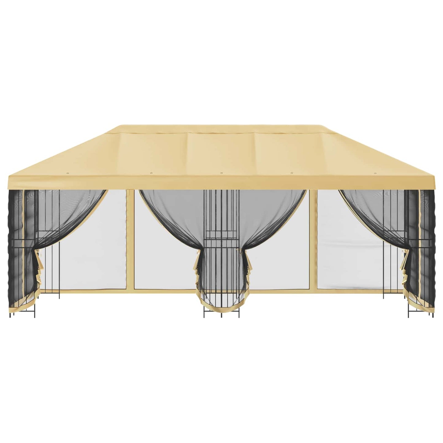 vidaXL 6 x 3 m Cream Polyester and Steel 190