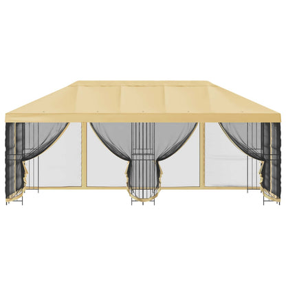 vidaXL 6 x 3 m Cream Polyester and Steel 190