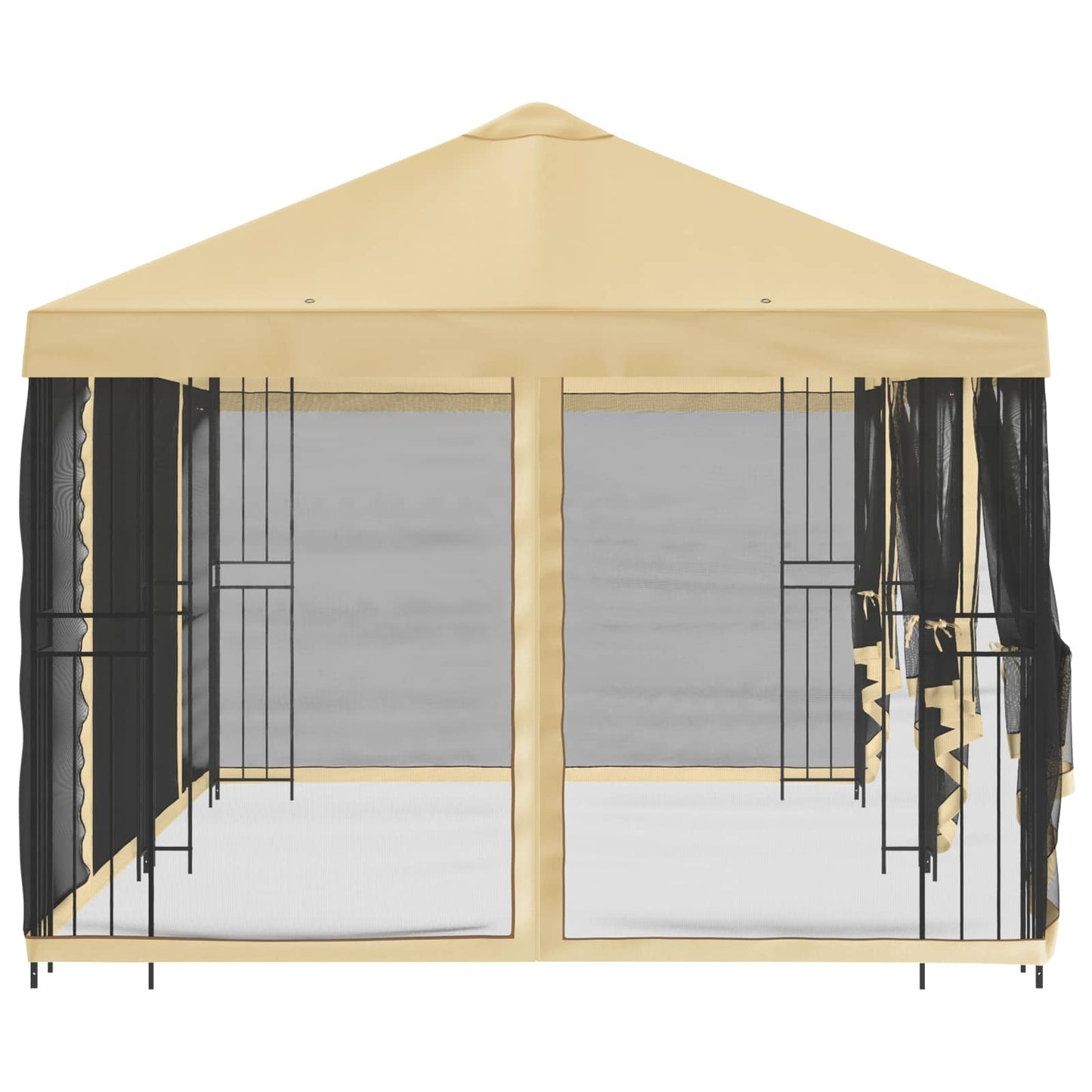 vidaXL 6 x 3 m Cream Polyester and Steel 190