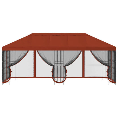 vidaXL 6 x 3 m Terracotta Polyester and Steel 190