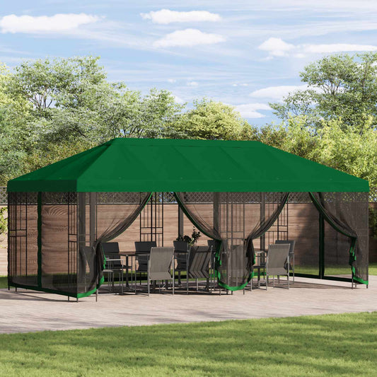 vidaXL 6 x 3 m Green Polyester and Steel 190