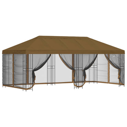 vidaXL 6 x 3 m Taupe Polyester and Steel 190