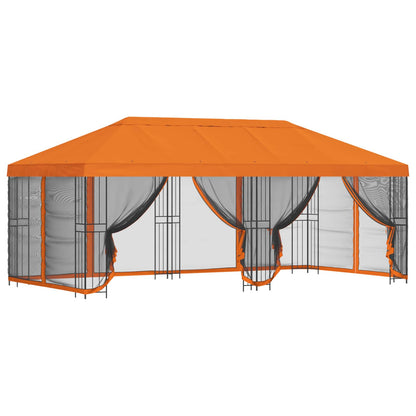 vidaXL 6 x 3 m Orange Polyester and Steel 190