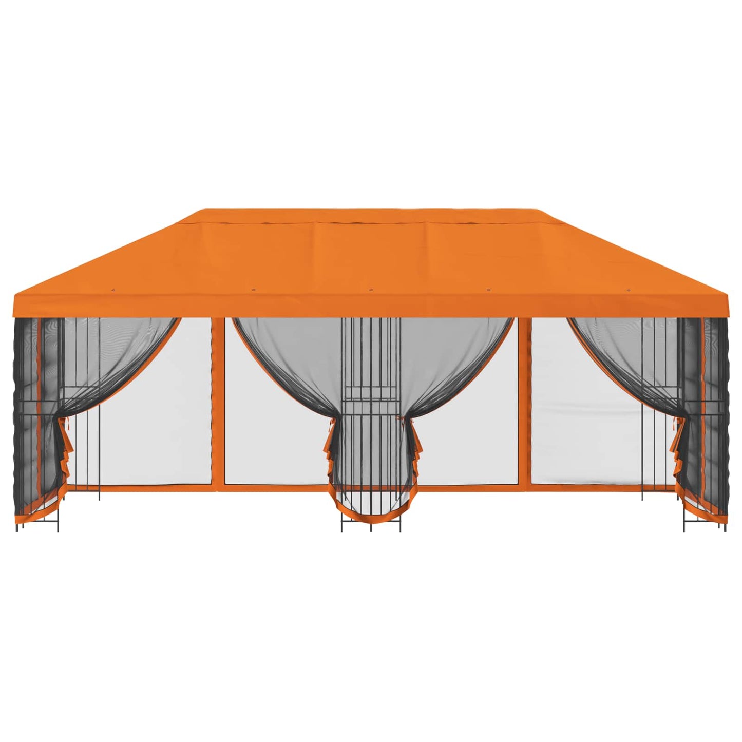 vidaXL 6 x 3 m Orange Polyester and Steel 190