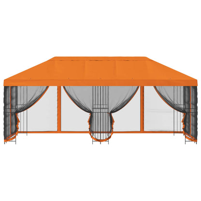 vidaXL 6 x 3 m Orange Polyester and Steel 190