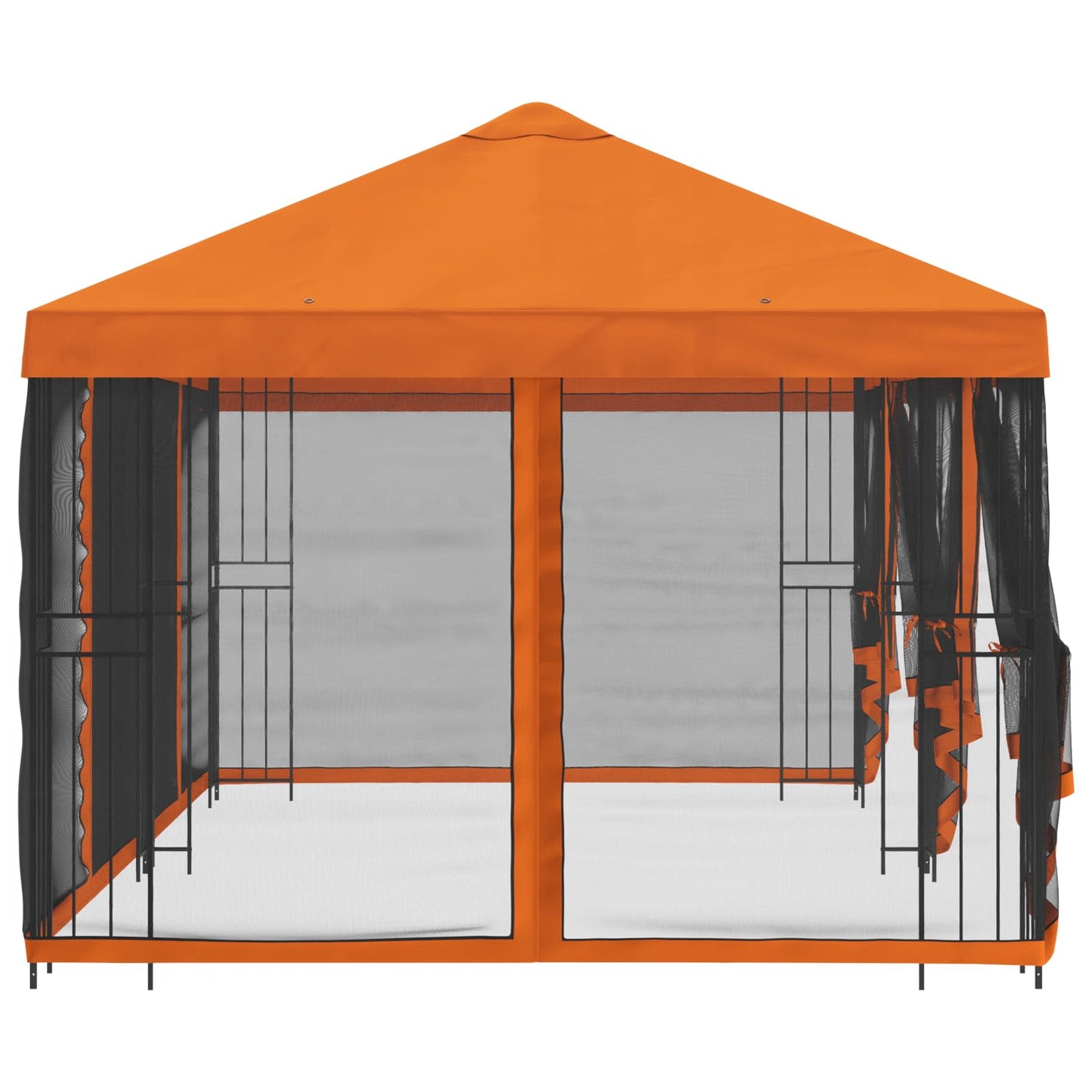 vidaXL 6 x 3 m Orange Polyester and Steel 190 gsm