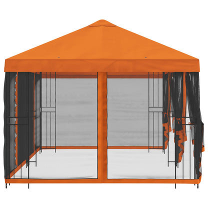 vidaXL 6 x 3 m Orange Polyester and Steel 190 gsm