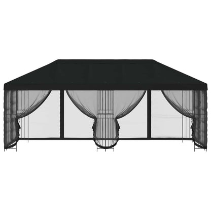 vidaXL 6 x 3 m Black Polyester and Steel 190