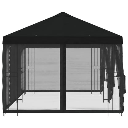 vidaXL 6 x 3 m Black Polyester and Steel 190