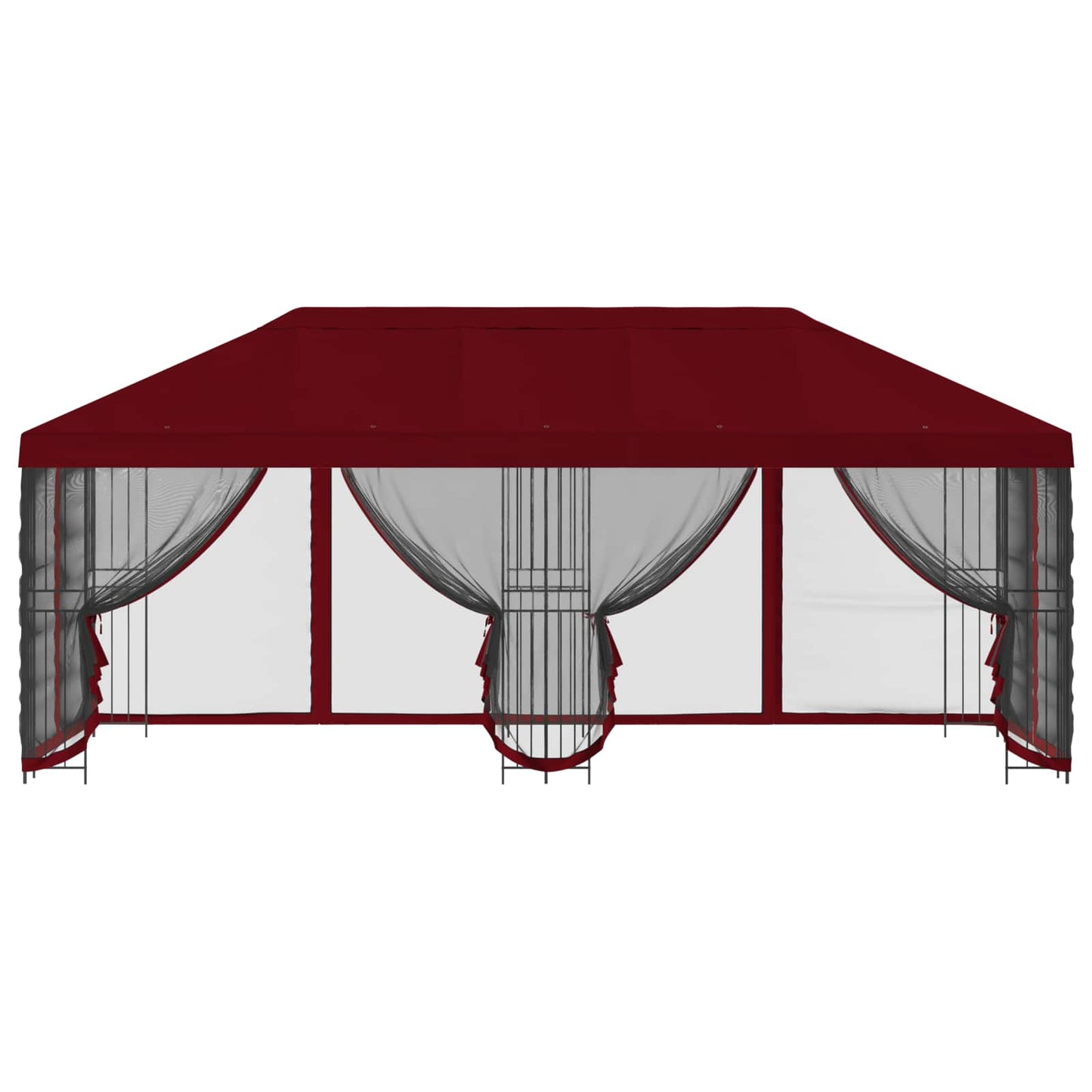 vidaXL 6 x 3 m Burgundy Polyester and Steel 190