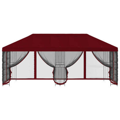 vidaXL 6 x 3 m Burgundy Polyester and Steel 190