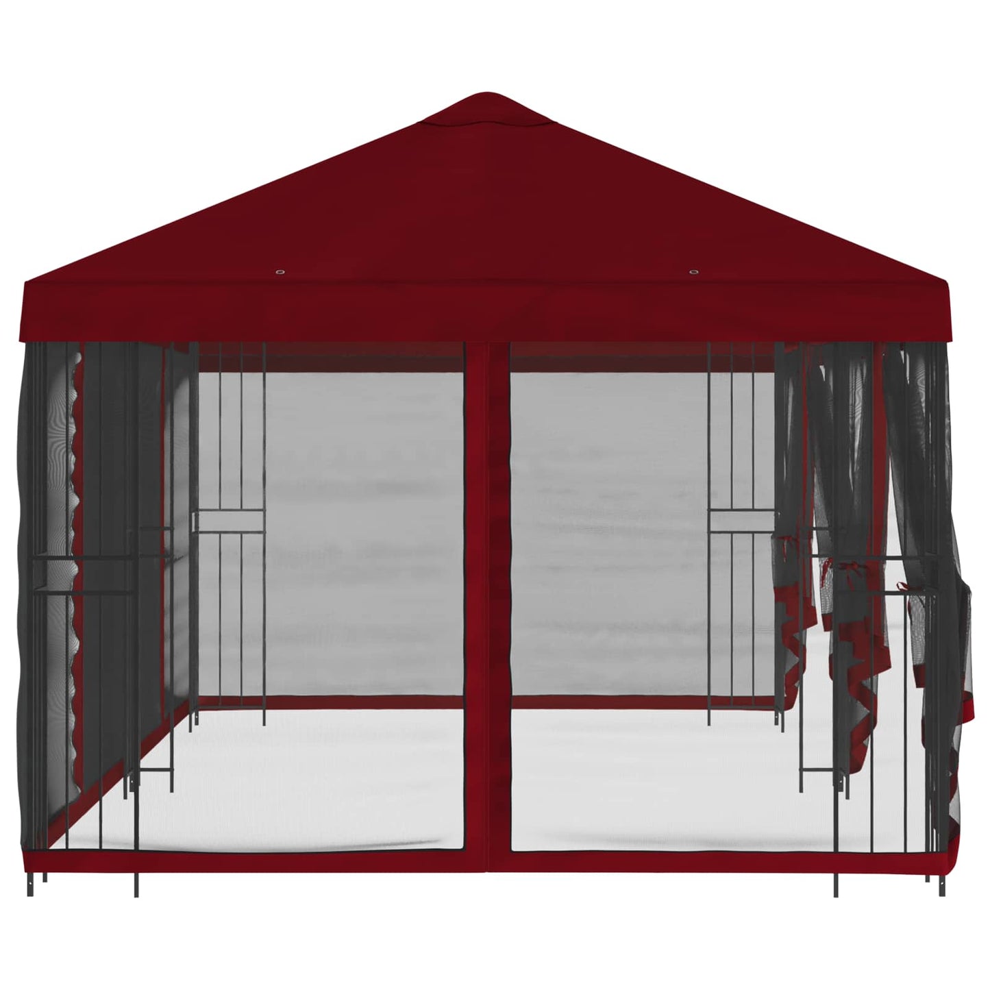 vidaXL 6 x 3 m Burgundy Polyester and Steel 190