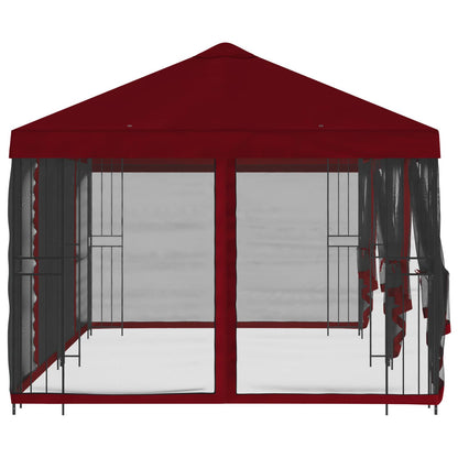vidaXL 6 x 3 m Burgundy Polyester and Steel 190