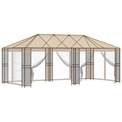 vidaXL Gazebo Frame 6 x 3 m Black Steel