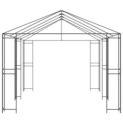 vidaXL Gazebo Frame 6 x 3 m Black Steel