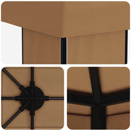 vidaXL Garden Gazebo 6 x 3 m Beige Polyester and Steel 190