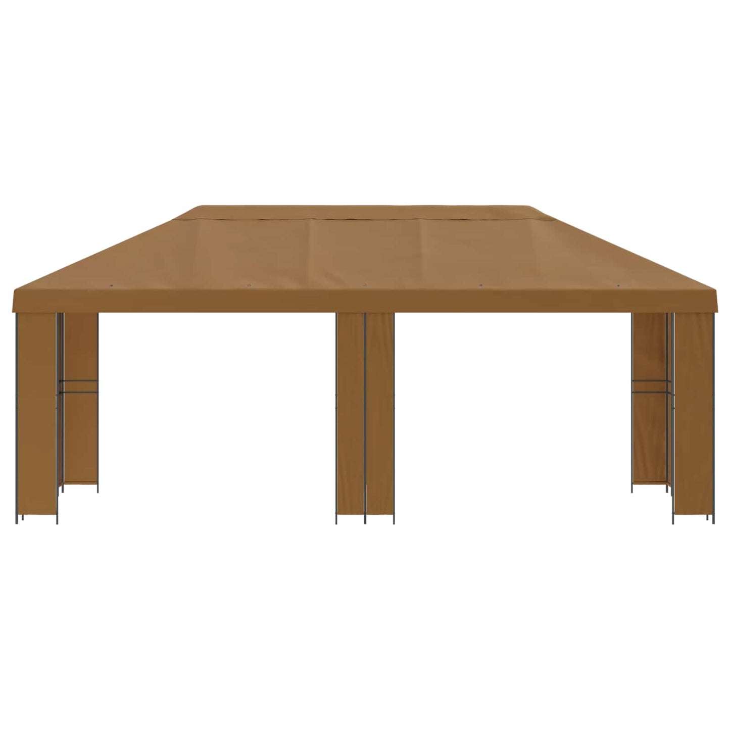 vidaXL Garden Gazebo 6 x 3 m Beige Polyester and Steel 190