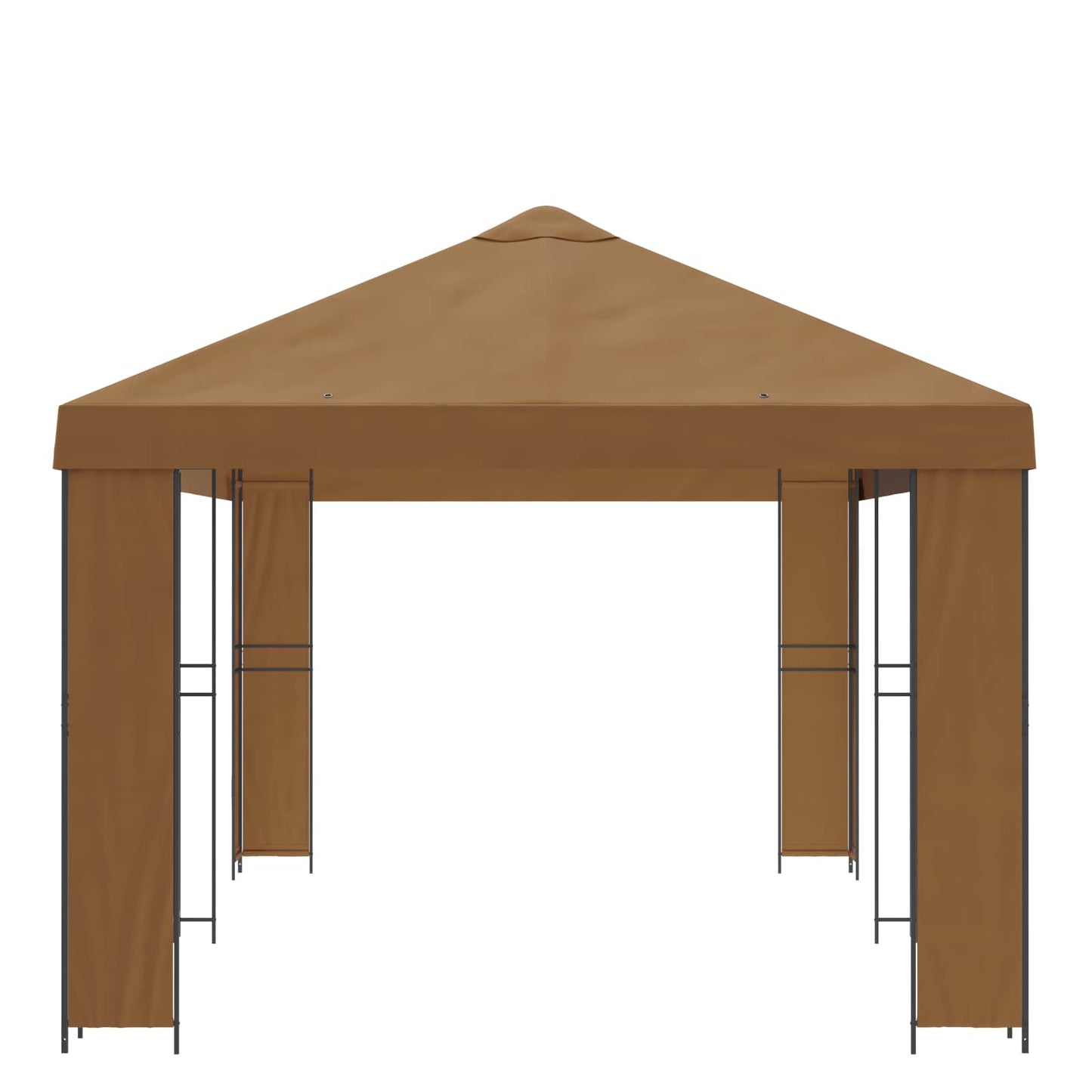 vidaXL Garden Gazebo 6 x 3 m Beige Polyester and Steel 190